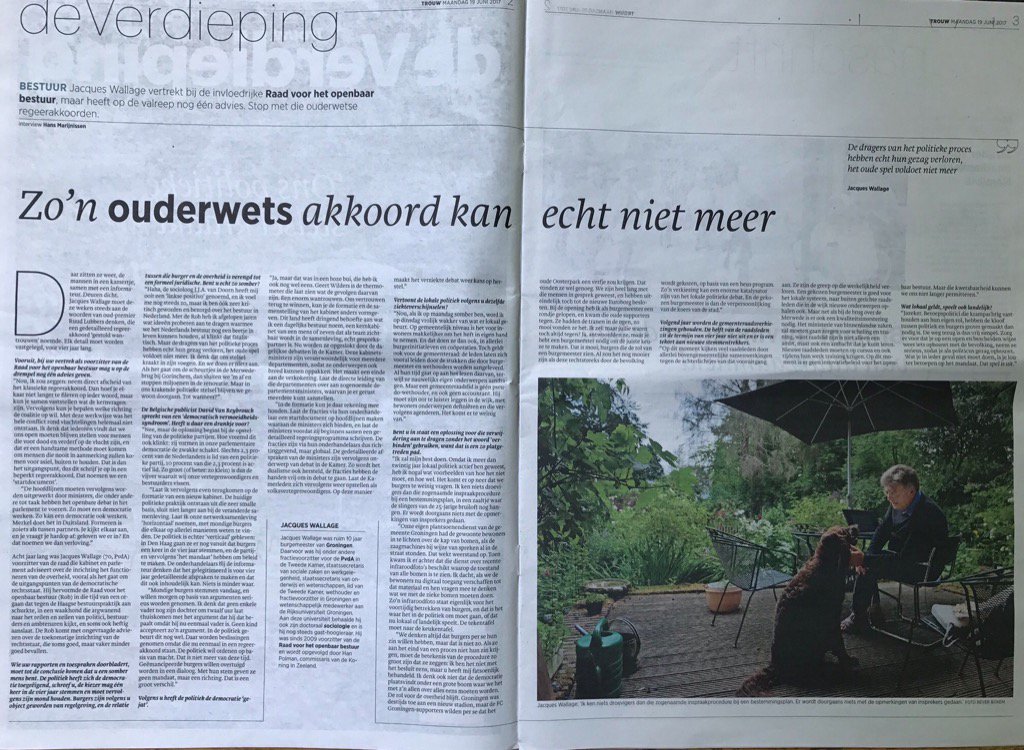 Liesbeth050's tweet photo. 'Zorg dat je weer iets opbouwt met de bevolking, neem ze serieus, zorg dat je als politicus gezag opbouwt.' #Wallage https://t.co/Kt8O58xQHl
