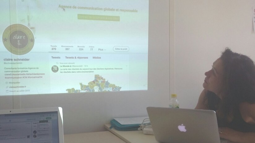 En formation #reseauxsociaux avec @schneider34000 de <a href="/Crealead_scop/">Crealead-scop</a> #strategiedecommunication
