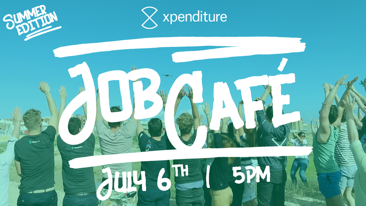 Rydooapp's tweet photo. Are you talented?💡Cause we are hiring! Come &amp; have a 🍺 with Xpenditure at our Job Café Summer Edition july 6th! 🙌https://t.co/KFGjZ3Oeir https://t.co/a2DfFrXKfw