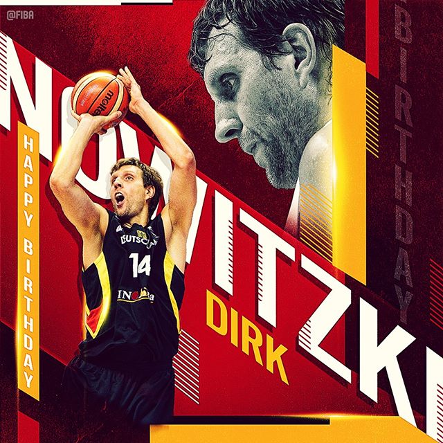    Join us in wishing 2002 medalist Dirk Nowitzki ( a Happy Birthday ! 