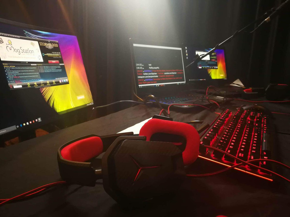 LenovoANZ's tweet image. Tonight we are powering the @FFXIVANZ Stormblood event 😁 What an awesome night it has been so far!

#WeAreLegion #FFXIVStormblood