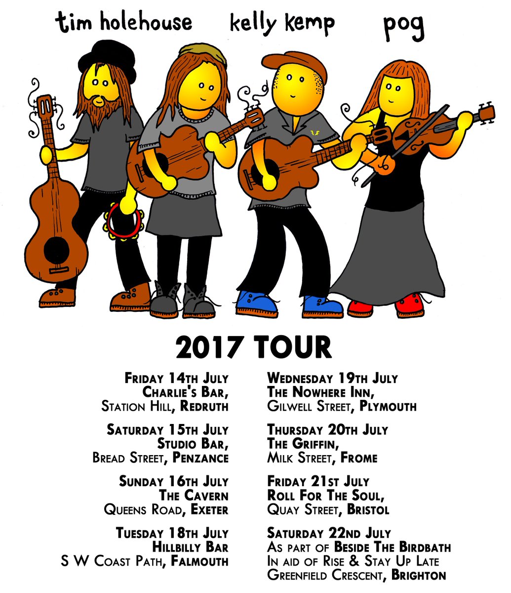 We're going on tour with our friends <a href="/Kellyiam/">Lau</a> and <a href="/Timholehouse/">Tim Holehouse</a> in July! Very very excited.