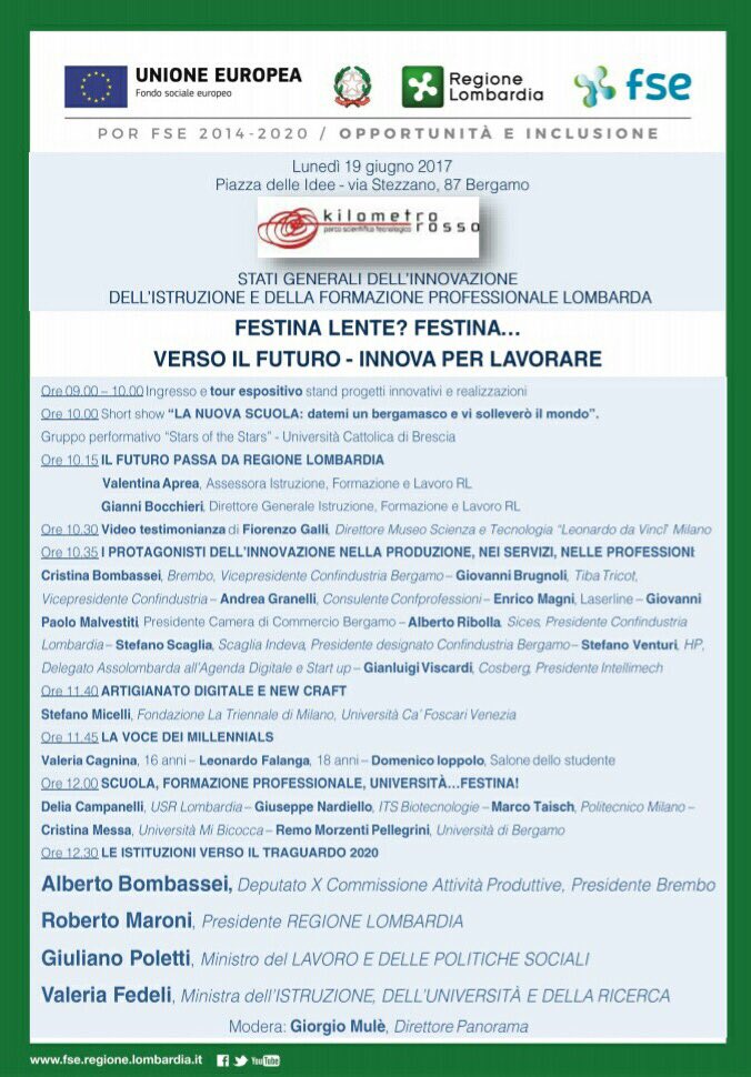 Alberto_Girardi's tweet photo. Le competenze per il futuro e per le sfide delle imprese  agli #StatiGenerali dell'#Innovazione di @LombardiaOnLine https://t.co/nDfyUU8YbX