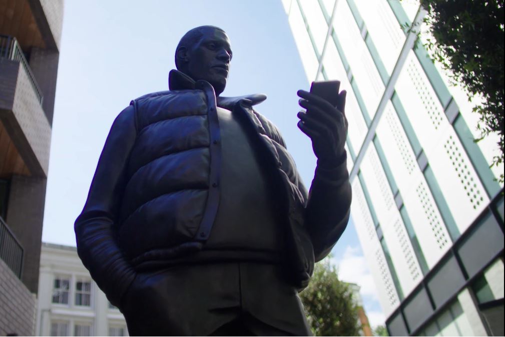 The installation of 'Network', by the artist Thomas J Price, at White Collar Factory - ow.ly/YOwY30cHtGU @TJPStudio <a href="/AHMMArchitects/">AHMM</a>