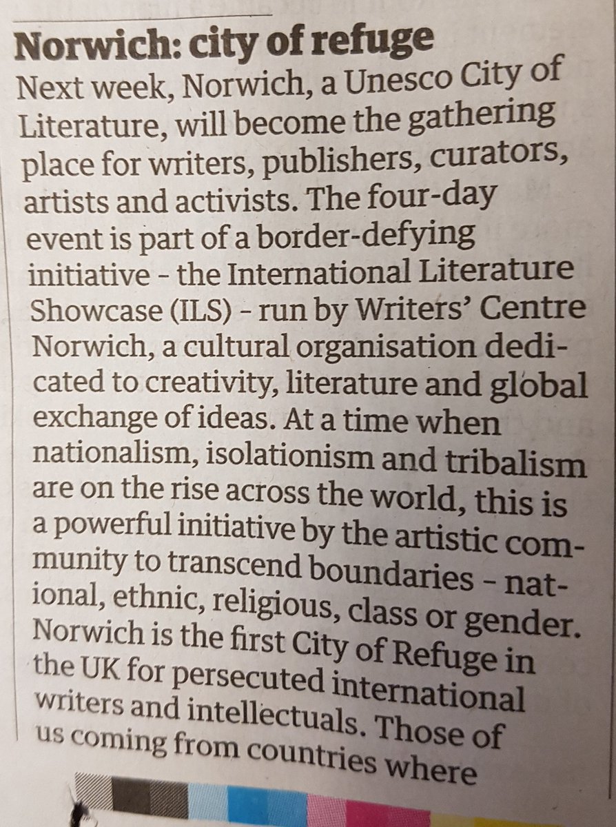 HughesPeg's tweet photo. I'm in Norwich City of Literature this week, and will be tweeting from #ILShowcase. You can follow along from afar https://t.co/LGqLNU04rn https://t.co/H1kyrTl1Cg