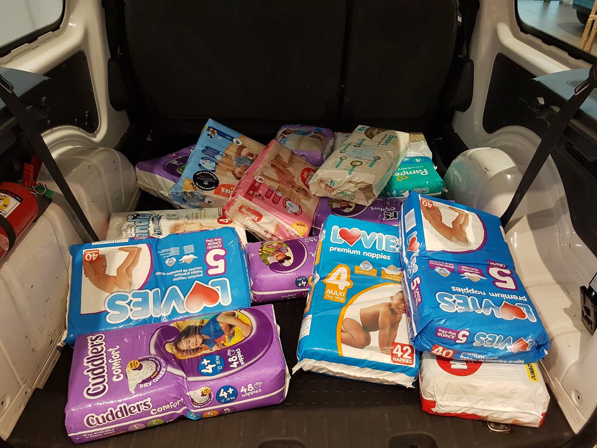 DirkEllisVW's tweet photo. Help fill a Caddy with size 4-6 nappies for children with Cerebral Palsy. Drop nappies at #DirkEllisVW. #nappydrive https://t.co/WCa8mlz1d3