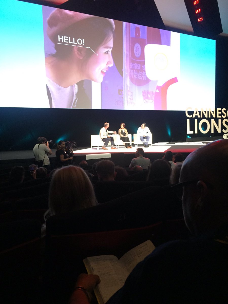 weinstock's tweet image. #creativitynow #CannesLions with isobar | Tencent AI Lab.  Machine Learning, AI, Creativity making immersive consumer experience #rfbinder