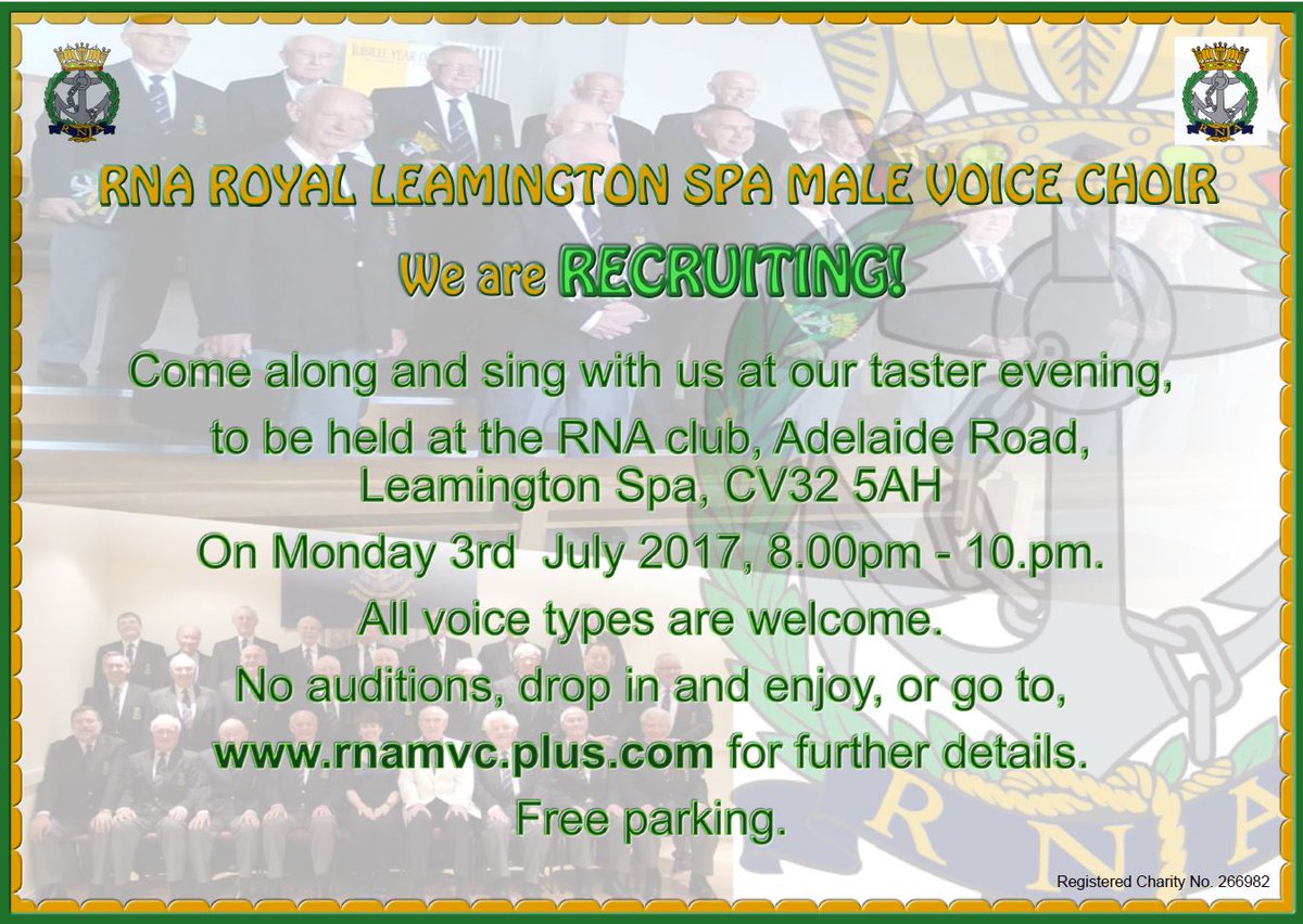 TwoCastlesMVC's tweet image. If you&apos;re male and like singing, come along on 3rd July to see if you&apos;d like to join us. See details below.  Pls RT.
rnamvc.plus.com/index.htm