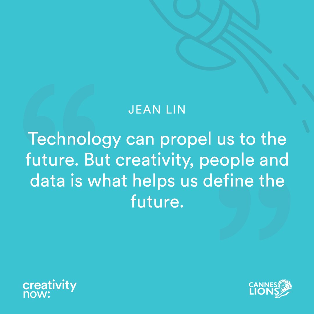 DentsuCRTV's tweet image. .@Jean_lin tells the creative industry not to be threatened by technology, data &amp;amp; #AI, but to embrace them. #CannesLions #creativitynow