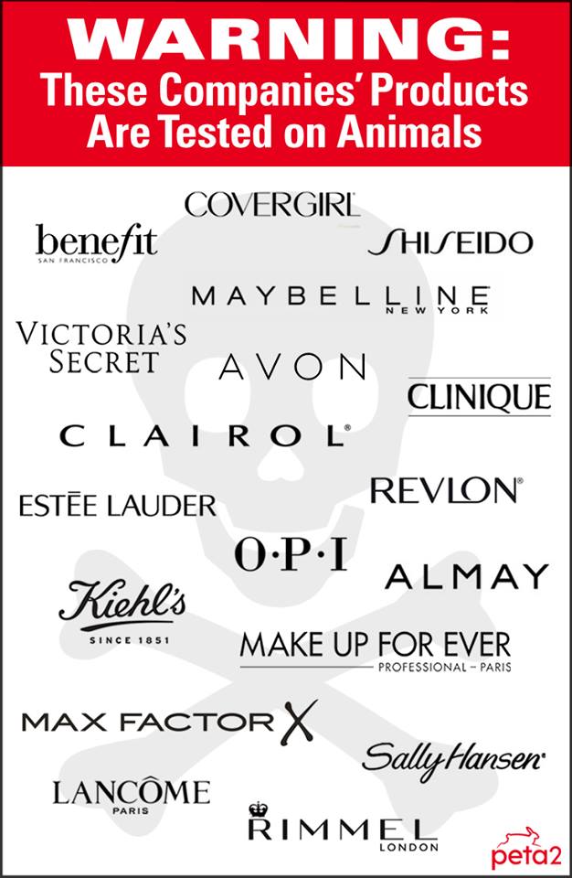 gracieschofield's tweet photo. Companies that test on animals... 

Choose cruelty-free! https://t.co/WDJNDDjYBh