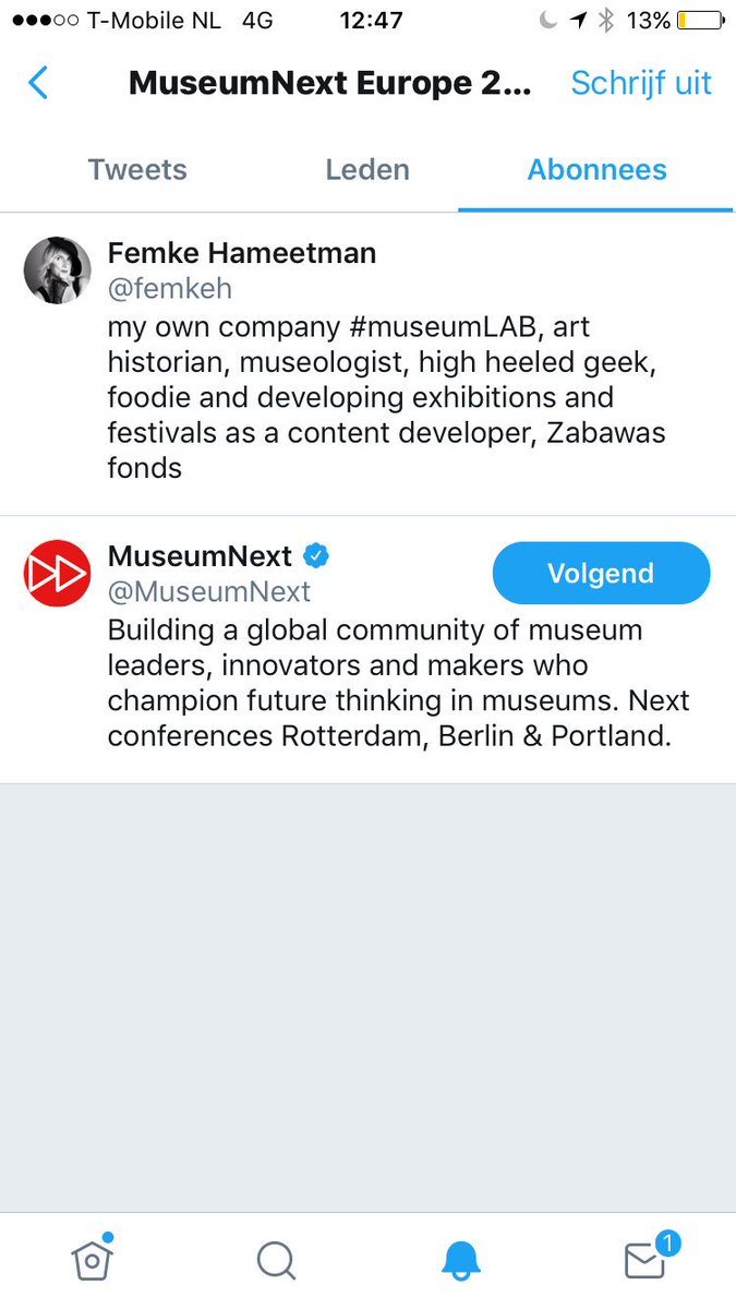 femkeh's tweet photo. Looking very much forward to @MuseumNext #Rotterdam next week! #followthelist https://t.co/9quybDtaPi