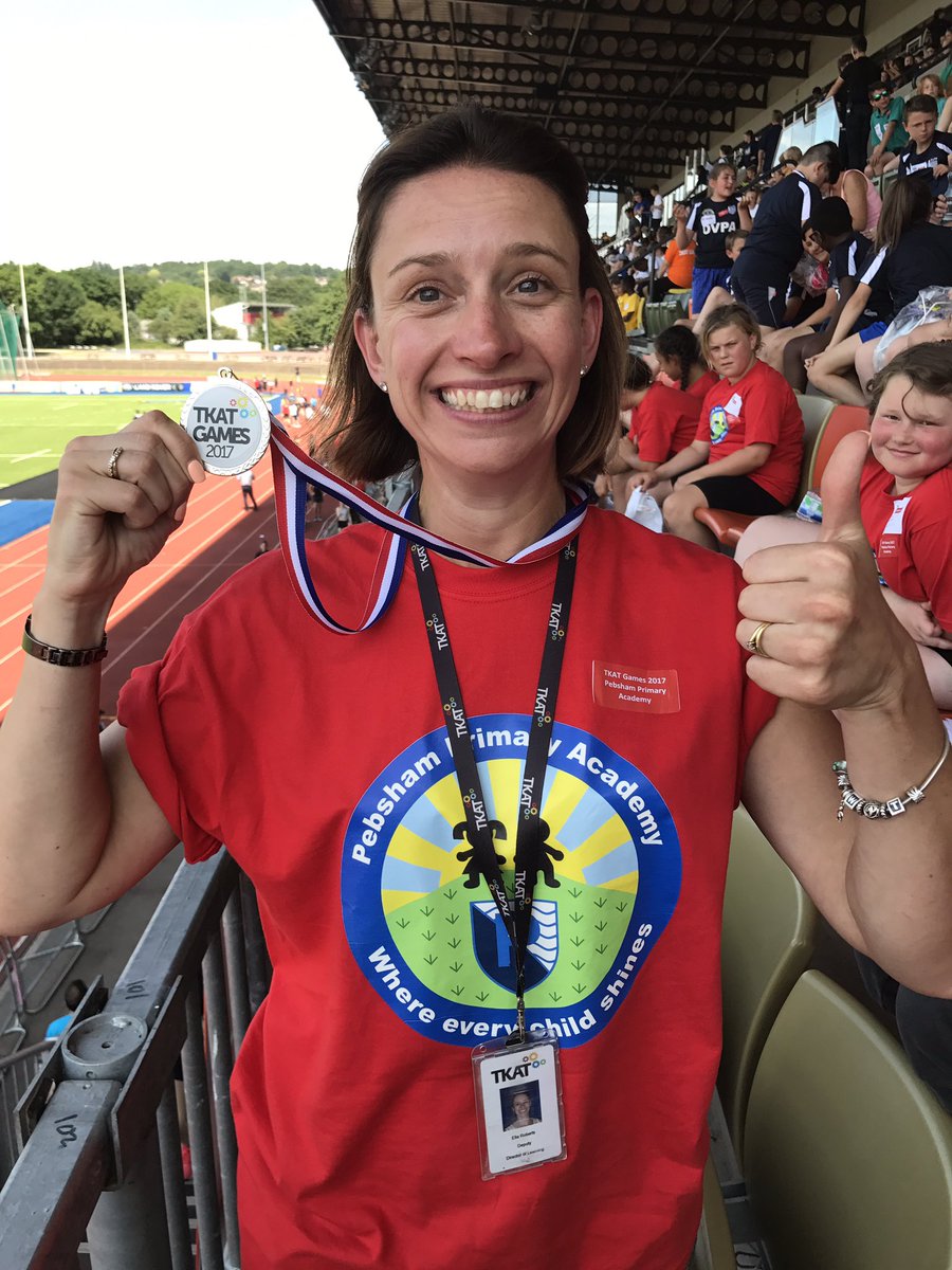 Mrs Roberts has stolen the Pebsham medal #tkatfamily #tkatgames <a href="/TKATAcademies/">TKAT: Achieving More Together.</a>