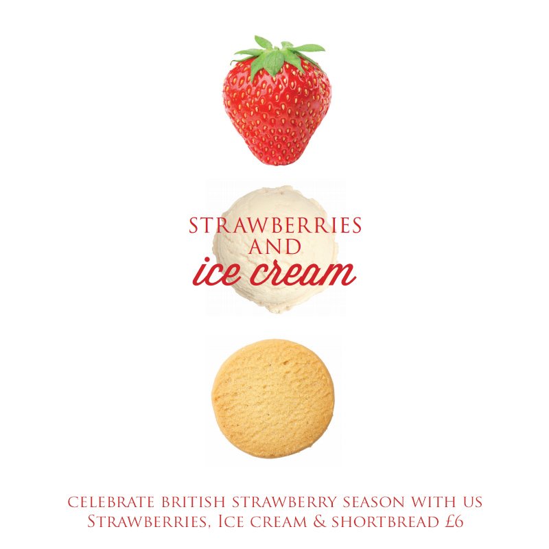 How much do you enjoy the taste of sweet Strawberries and ice cream? #HowBerryBritish