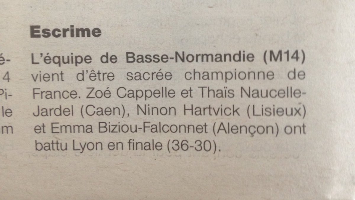 Escrime Lisieux tweet media