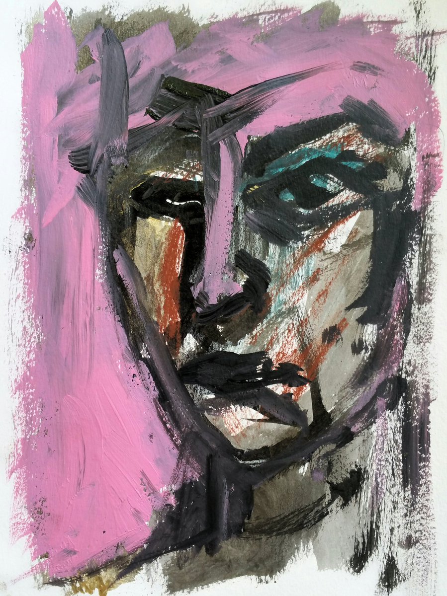 BeatrixDessin's tweet photo. #Rose #Un [#série Rose];#encre #sanguine #gouache et #acrylique sur #papier #portrait https://t.co/7Ps597bNGd