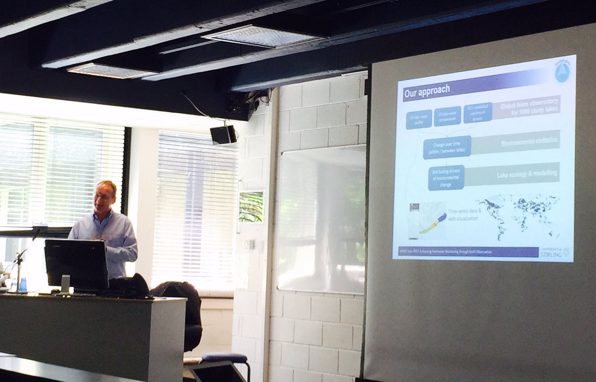 AnitaMPJ's tweet photo. @a_n_tyler on State of the Art EO for freshwater monitoring @IndiaUKWater workshop at @StirUni #freshwaterEO https://t.co/WkJ4HNiUcD