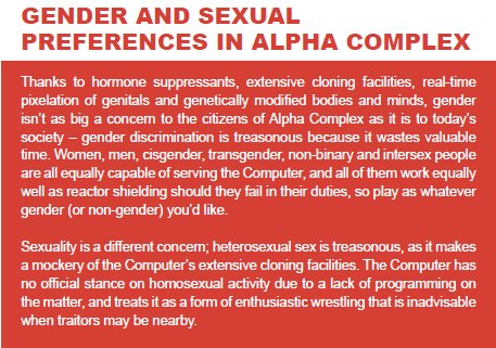 layla_ellis's tweet photo. The new version of the game Paranoia πππ
#Paranoia #roleplaying #tabletop #servethecomputer https://t.co/L1pYZsIy1G