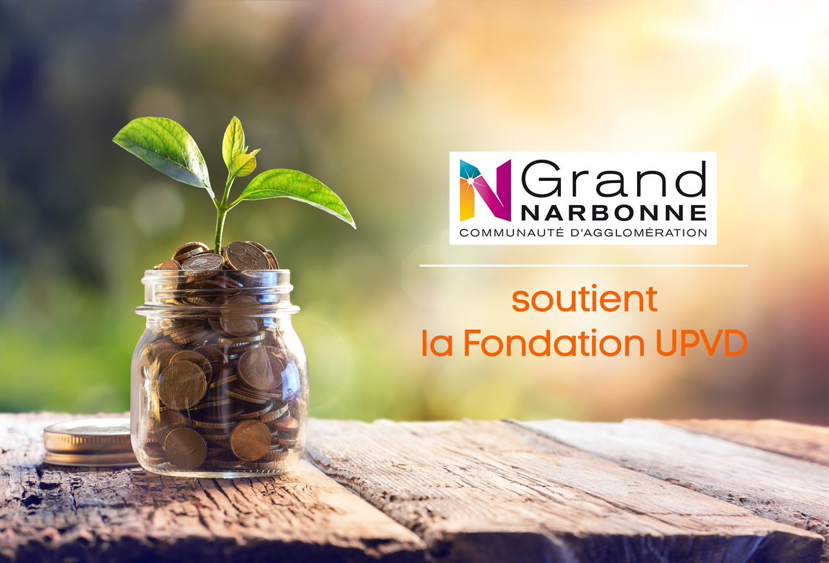 Fondation_UPVD's tweet photo. [Fondateur] Le Grand Narbonne @GrandNarbonneCA soutient la Fondation UPVD. Plus d'infos : https://t.co/1R5p3oDErY #fondationupvd #upvd https://t.co/eTaJDMnRdz