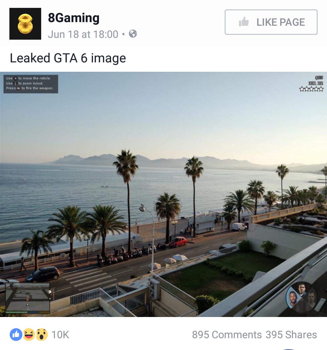 Marques Brownlee on X: Quick Photoshop of a photo I took becomes leaked  GTA6 image for a dumb Facebook page. Classic 😂  /  X