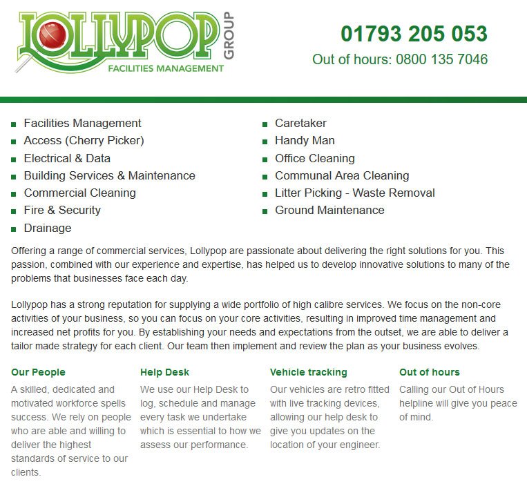 Lollypopltd's tweet photo. If you require any #Property or #Facilities assistance in #Swindon &amp; surrounding areas, remember to contact Lollypop. info@lollypopfm.com https://t.co/M6EOQQBudM
