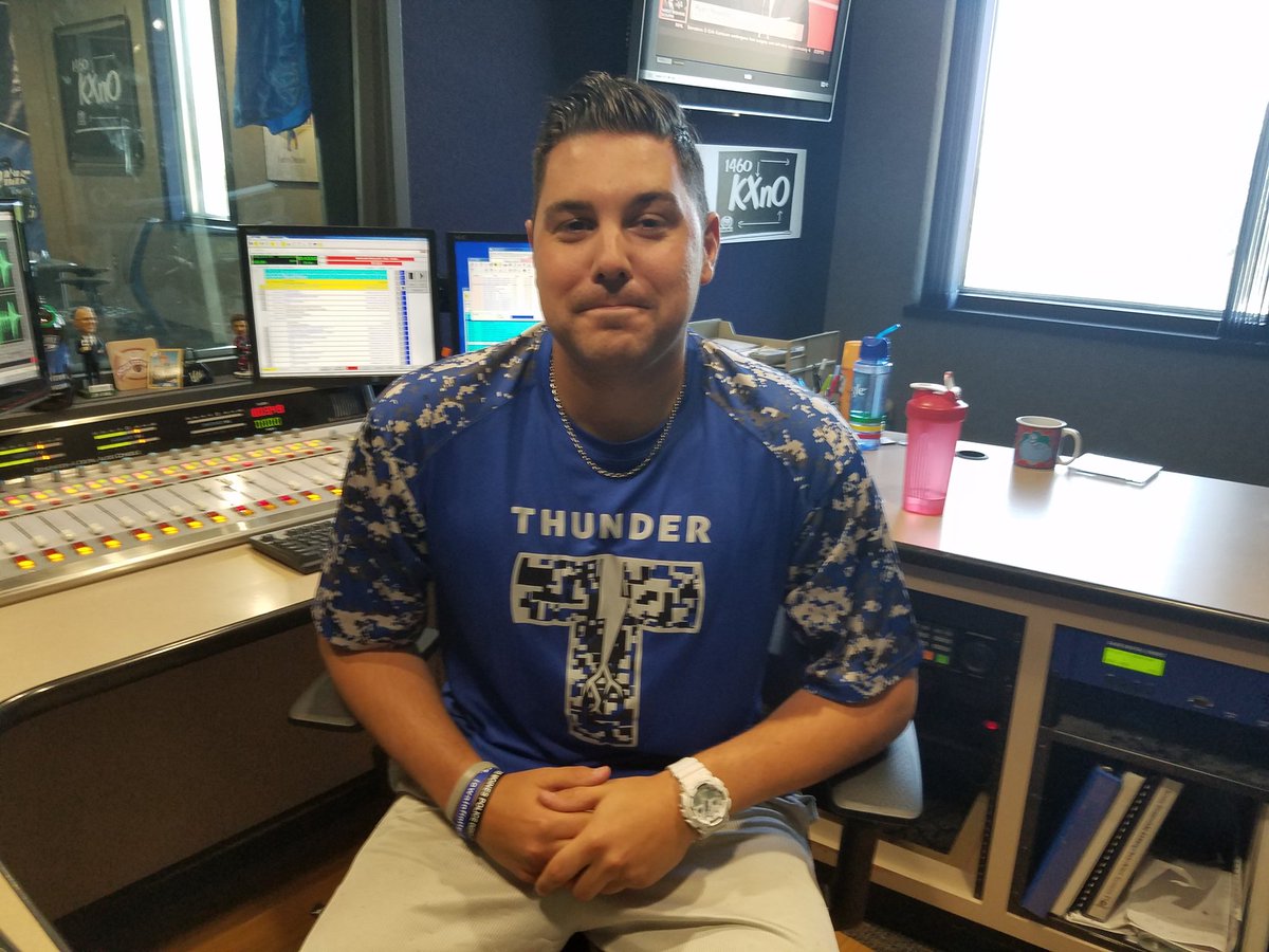 HeatherRadio's tweet photo. Here's @Sean23Roberts bringing the Thunder @KXnOMorningRush #checktheflow https://t.co/XNijHpNdcz