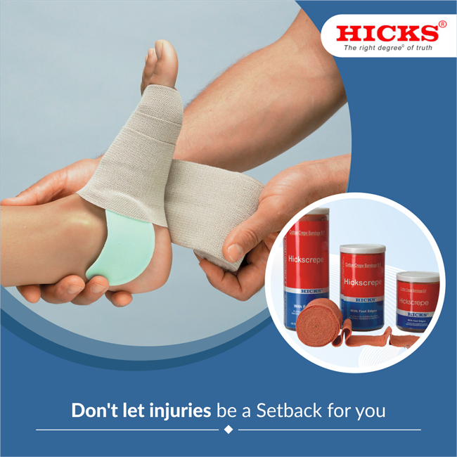 hicks_care's tweet photo. Crepe bandages that offer heat,insulation and support &amp; form an important part of every first aid kit. Buy one from #Hickscare #HicksIndia https://t.co/UNTfV5NLAs