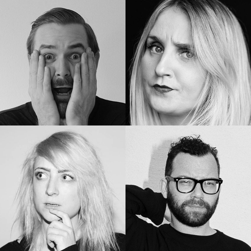 hugleikur's tweet photo. Ég, @bylgja_babylons , @sola_l og @jonoduffy verðum með uppistand á #vopnaskak í vopnafirði á föstudag. Voða dónó og fyndið og svona. https://t.co/y1ZxavjNT4