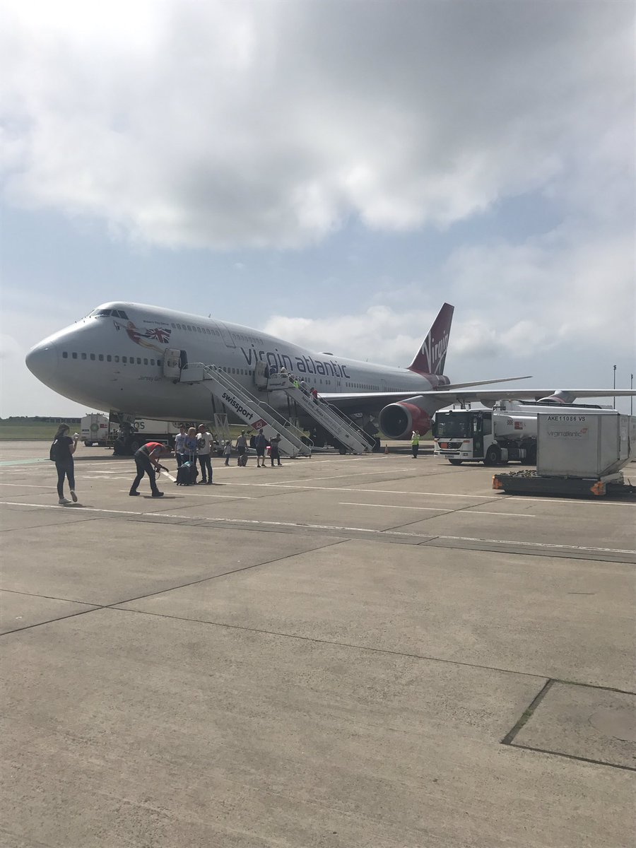 belfastairport's tweet photo. No better way to beat them Monday blues @VirginAtlantic #Orlando #747 #avgeek ✈️ https://t.co/EmJE697niJ