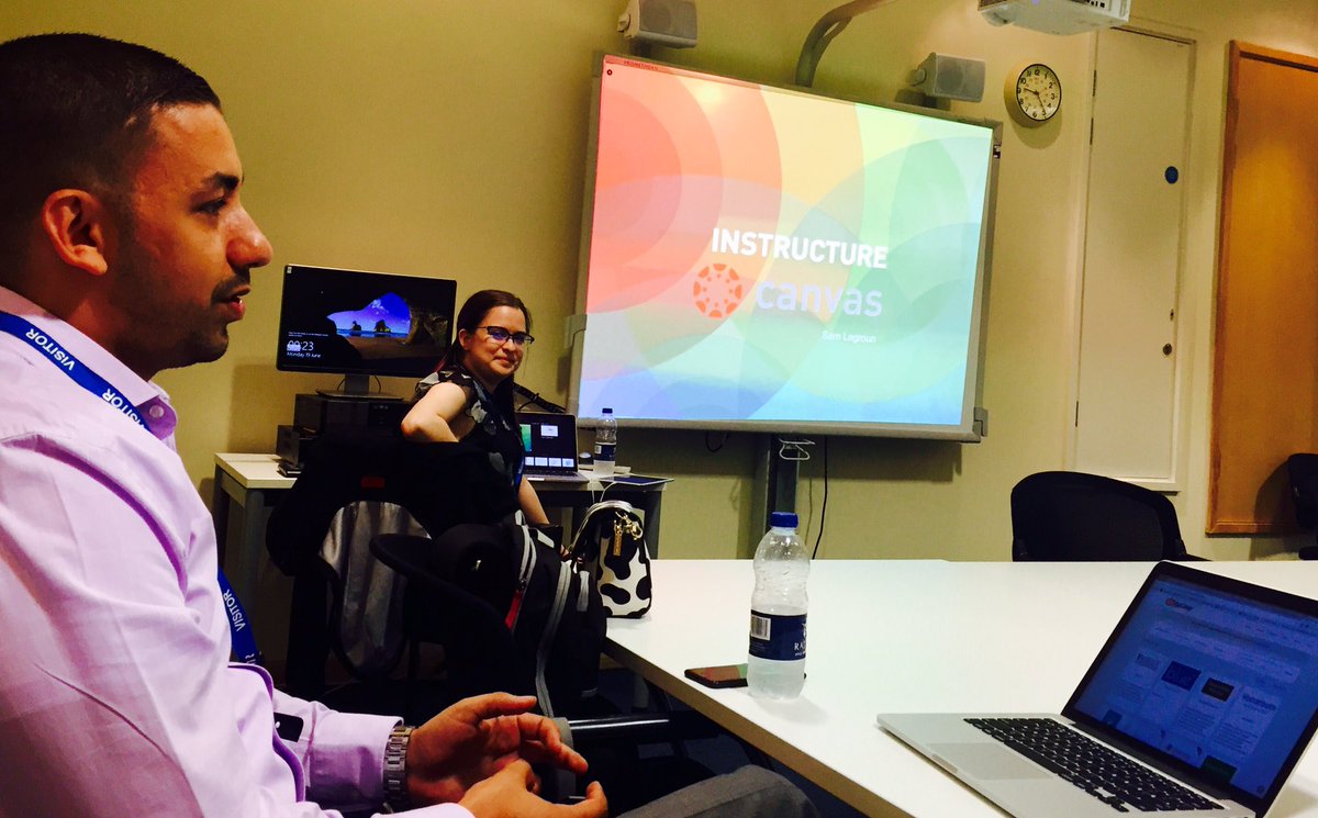 vikkiliogier's tweet photo. Thanks to Jaimie &amp; @Samlegroun for presenting @CanvasLMS @EppingForestCol - Next step is a site taster;) #VLE #blendedlearning #DigitalEFC https://t.co/Y7QoHPaXhl