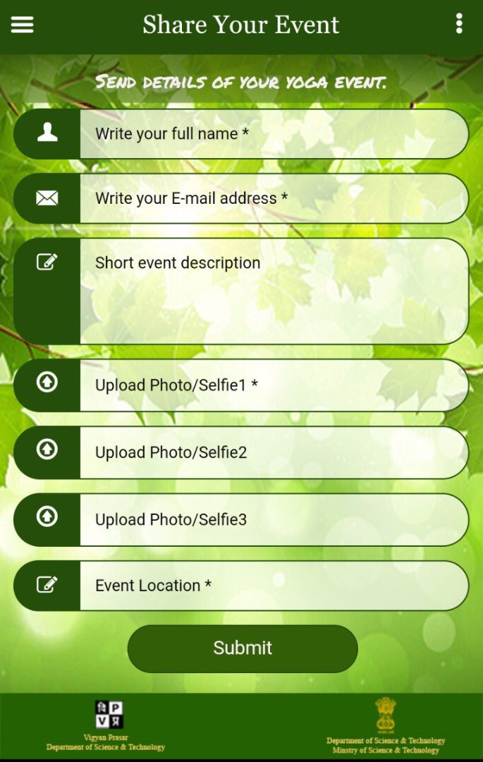 CelebratingYoga App: Share Your Event