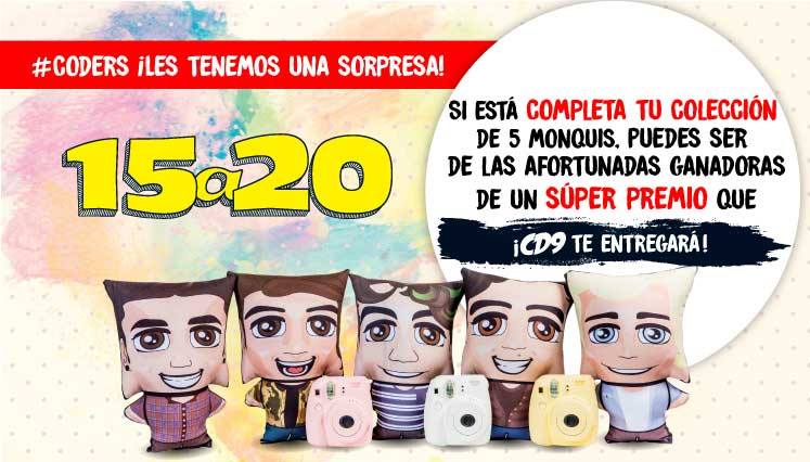 15a20's tweet photo. ¿Alguien esperaba con ansias la dinámica para ganar los #MegaMonquis de @CD9? ¿No, nadie? ¡AQUÍ ESTÁ! ⚠️💞😍😱🤘->> https://t.co/Qte2UhhF6J <<- https://t.co/AhdQPQTwcW