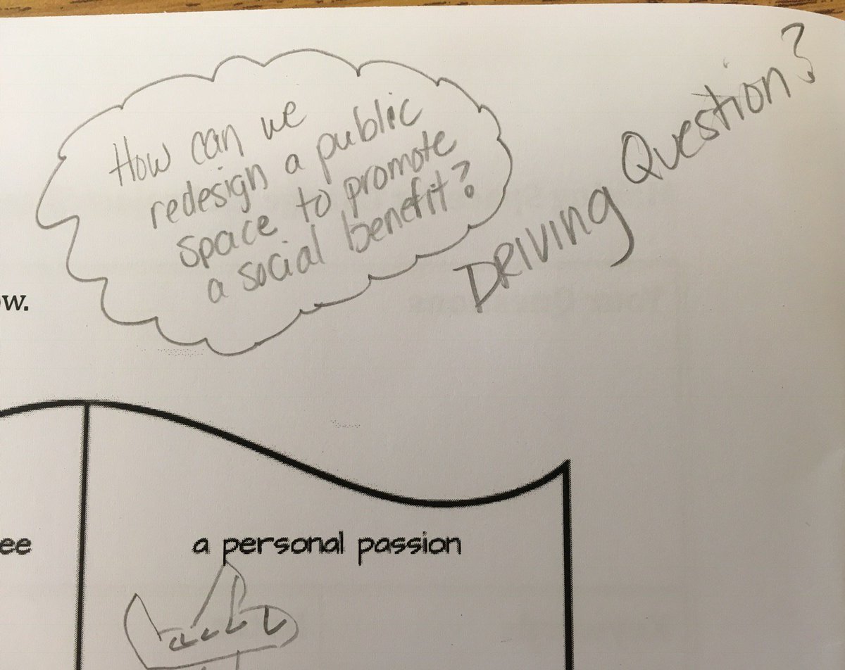 A driving question that is multifunctional/multi-curricular is a great start to a #PBL @MsEdTechPC