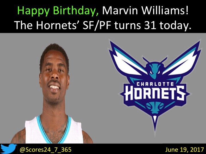 happy birthday Marvin Williams! 