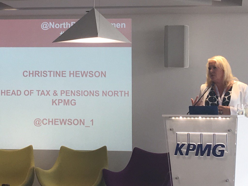 <a href="/NorthPowerWomen/">northernpowerwomen</a> head of tax/northern PW <a href="/chewson_1/">Christine Hewson</a> welcoming the event this evening #KPMG  Manchester <a href="/SimoneRoche/">Simone Roche MBE</a>