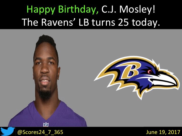  happy birthday CJ Mosley! 