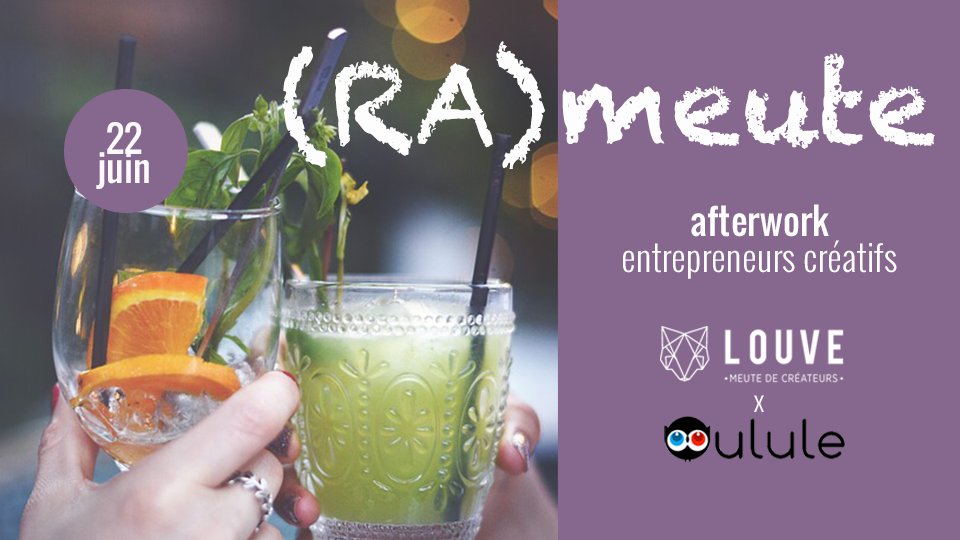 LouveCreateurs's tweet photo. Inscrivez-vous vite au 1er #afterwork pour #entrepreneurs #créatifs à #Bordeaux ! C'est #gratuit ;)
https://t.co/lwbXpeOowZ https://t.co/9Jd856DcOy