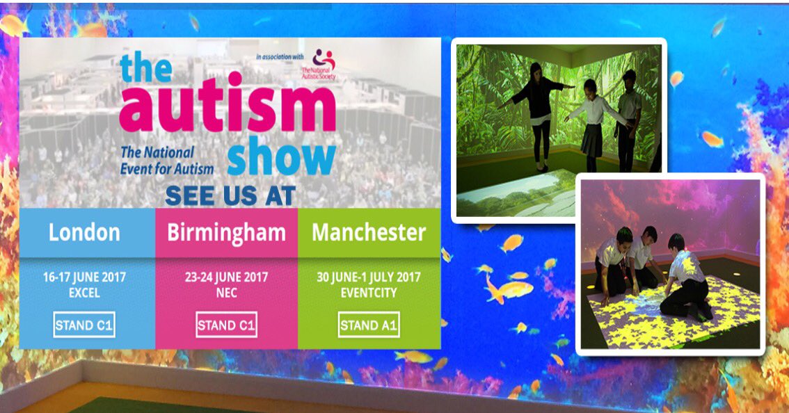 Annagoge's tweet photo. Bringing the magic of #interactiveprojections #sensory #autism @TheAutismShow NEC on Stand C1 @OMinteractive1 @mikeayresdesign omi.uk https://t.co/nOOVlZIEIs