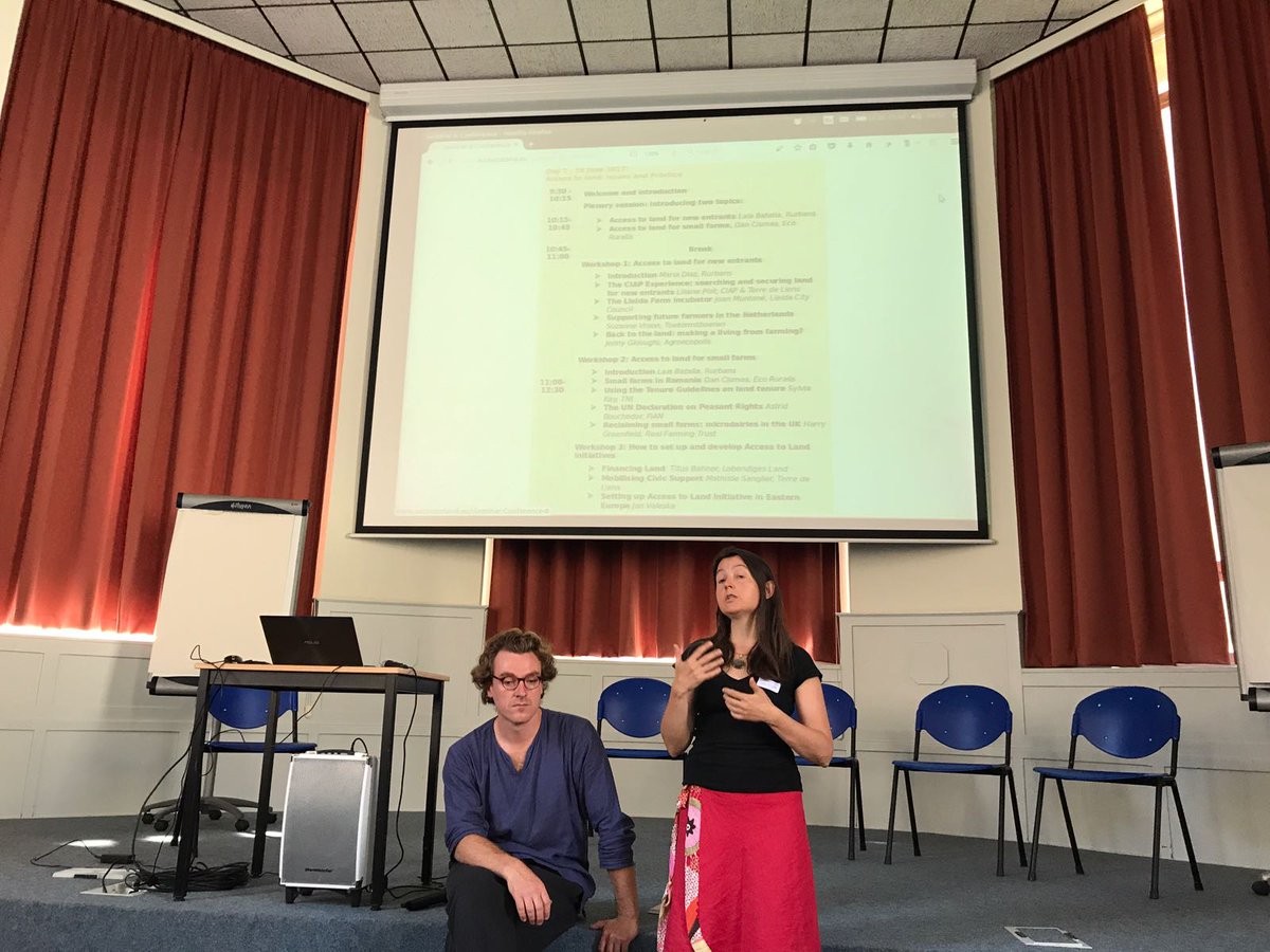 En direct du séminaire pour l'accès aux terres #agricoles avec les participants de <a href="/Terredeliens/">Terre de Liens</a>. terredeliens.org/conference-eur…