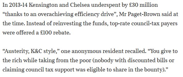 This is shameful. RBKC was running #GrenfellTower for a decent profit margin. thetimes.co.uk/article/kensin… (£) <a href="/AlexiMostrous/">Alexi Mostrous</a>