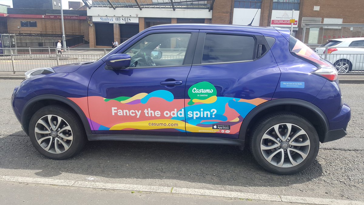 HarleyRodger's tweet image. A drive around the Eastend promoting @CasumoCasino And @CarQuids so why have a daft bet with Dafabet. Try your luck with Casumo instead