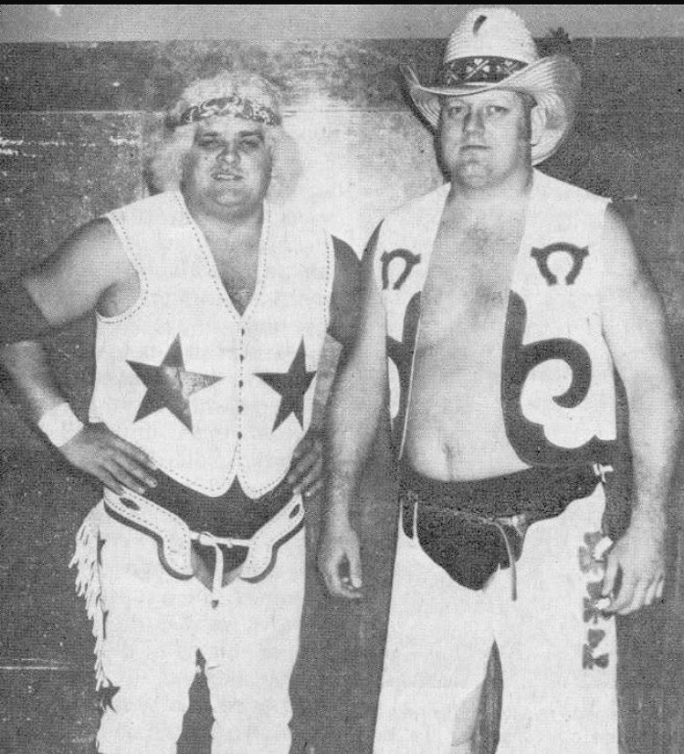 wrestlerweekly's tweet photo. For the month of JUNE WRESTLER WEEKLY PRESENTS #wwJuneTag Honoring the GREATEST TAG TEAMS IN HISTORY! Day 19 is #TexasOutlaws DUSTY & DICK! https://t.co/E7UDvOjoUT