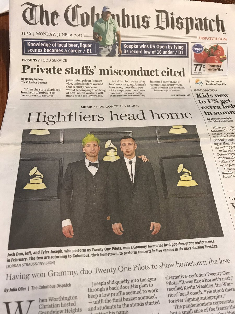 chrizjoseph's tweet photo. 💭jus thinkin...this probably isn't normal to sit down with coffee and the local newspaper to see your kid on the front page...jus thinkin https://t.co/WWRapr664N