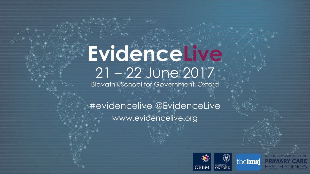 Welcome to #EvidenceLive 2017! https://t.co/jvBAOKn7g4