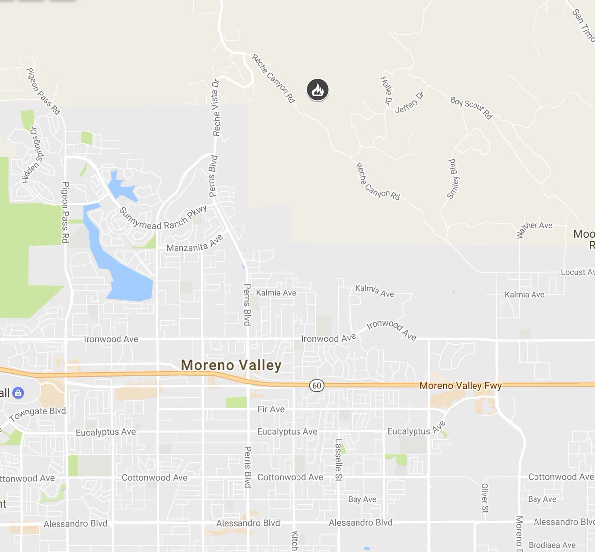 CAL_FIRE's tweet photo. #SmileyFire [final] north of Moreno Valley (Riverside County) is now 100% contained at 153 acres. https://t.co/kIfSQtEP6g https://t.co/QvGvj4T8F5