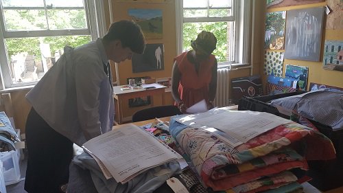 Thank you our #TextileArt judges <a href="/trimsandtassels/">Jessica Light</a> &amp; @EnamGDesigns who were bowled over by the entries this year