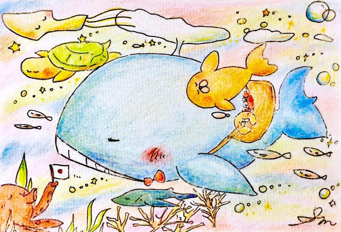 くじらのtwitterイラスト検索結果 古い順