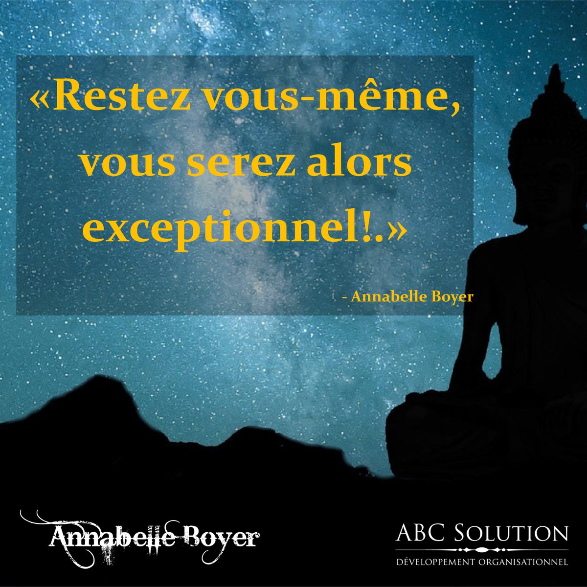 AnnabelleBoyer's tweet photo. Cesser de chercher à être quelqu'un d'autre pour simplement être soi... #SoiAuthentique #Cheminement #PleineConscience https://t.co/wRp9JBzON1