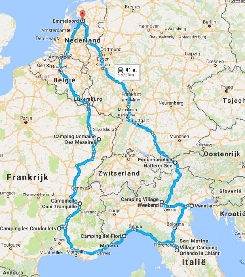 Een reis door Toscane, langs het Gardameer en door Frankrijk? Hier vind je de campings die we gaan bezoeken! goo.gl/9BcGXy