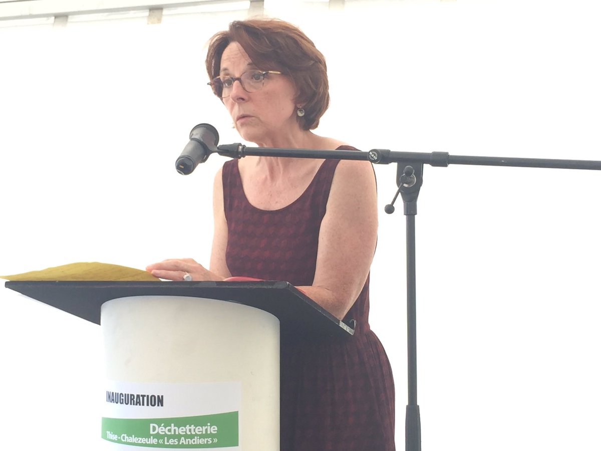 Présentation de la nouvelle déchetterie Thise Les Andiers par Catherine Thiebaud. @villedebesancon