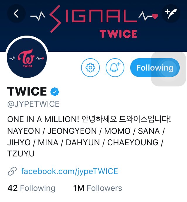 970324MinaTH's tweet photo. 170619 @JYPETWICE มียอดผู้ติดตามทะลุ 1 ล้านคนแล้วค่ะ 👍🏻👏🏻 https://t.co/EVpbj2XV7S